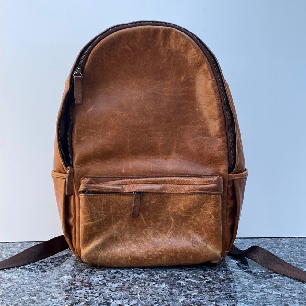 ONA Clifton Leather Backpack Used With Imperfections